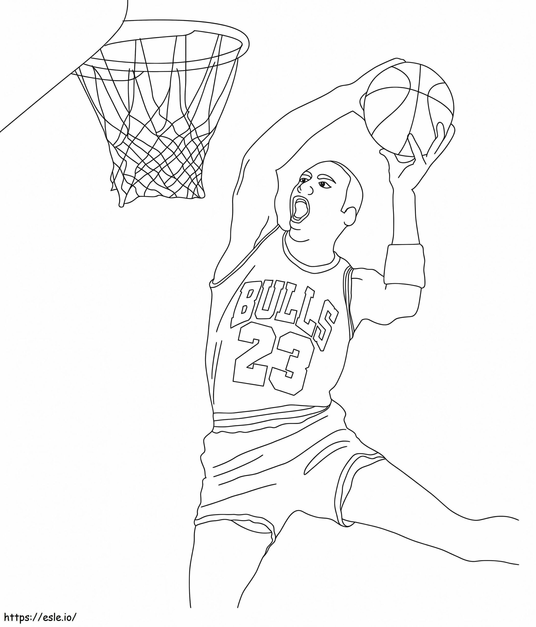 Michael Jordan Coloring Pages Printable