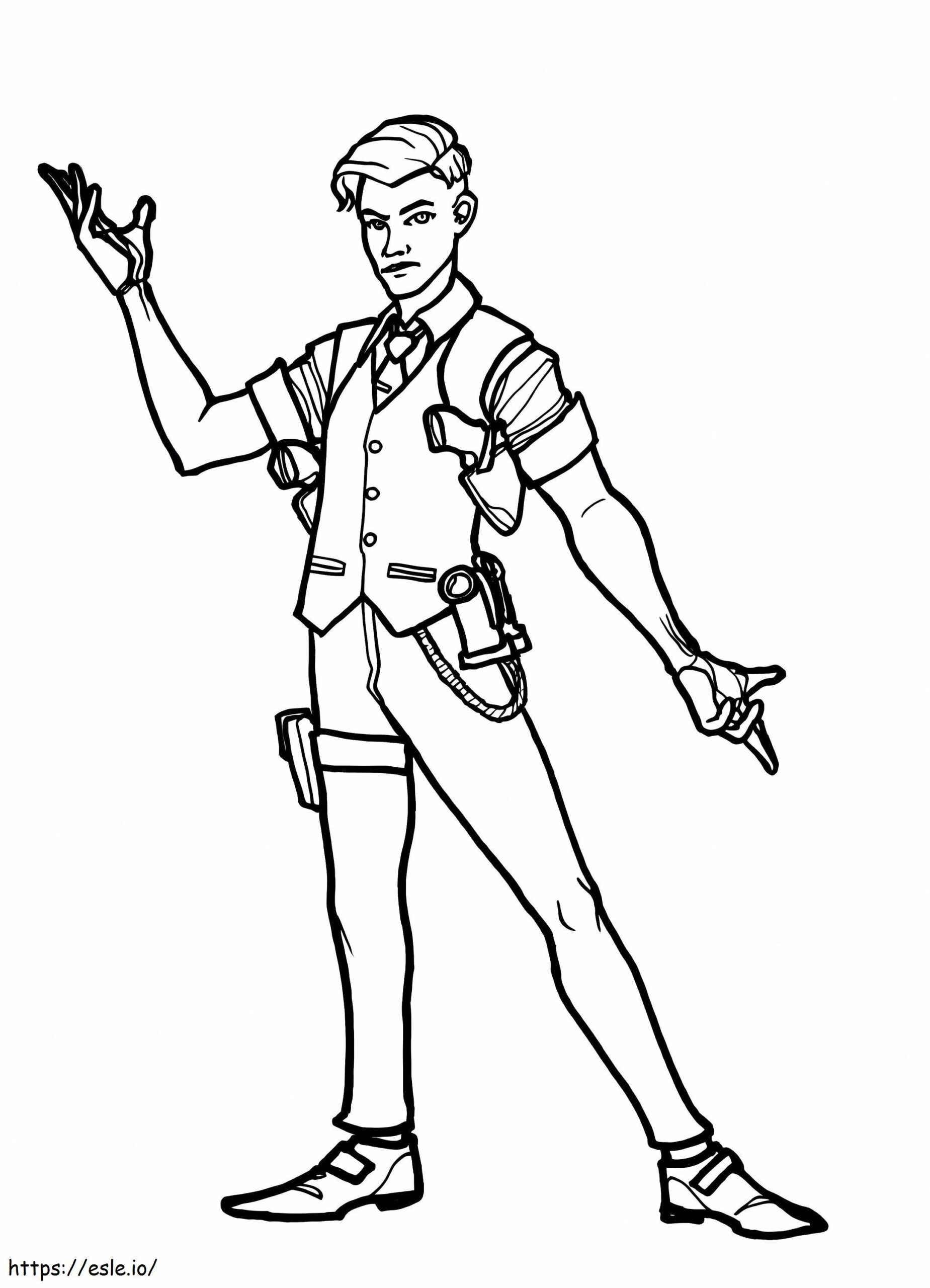 Midas Fortnite 2 Coloring Page