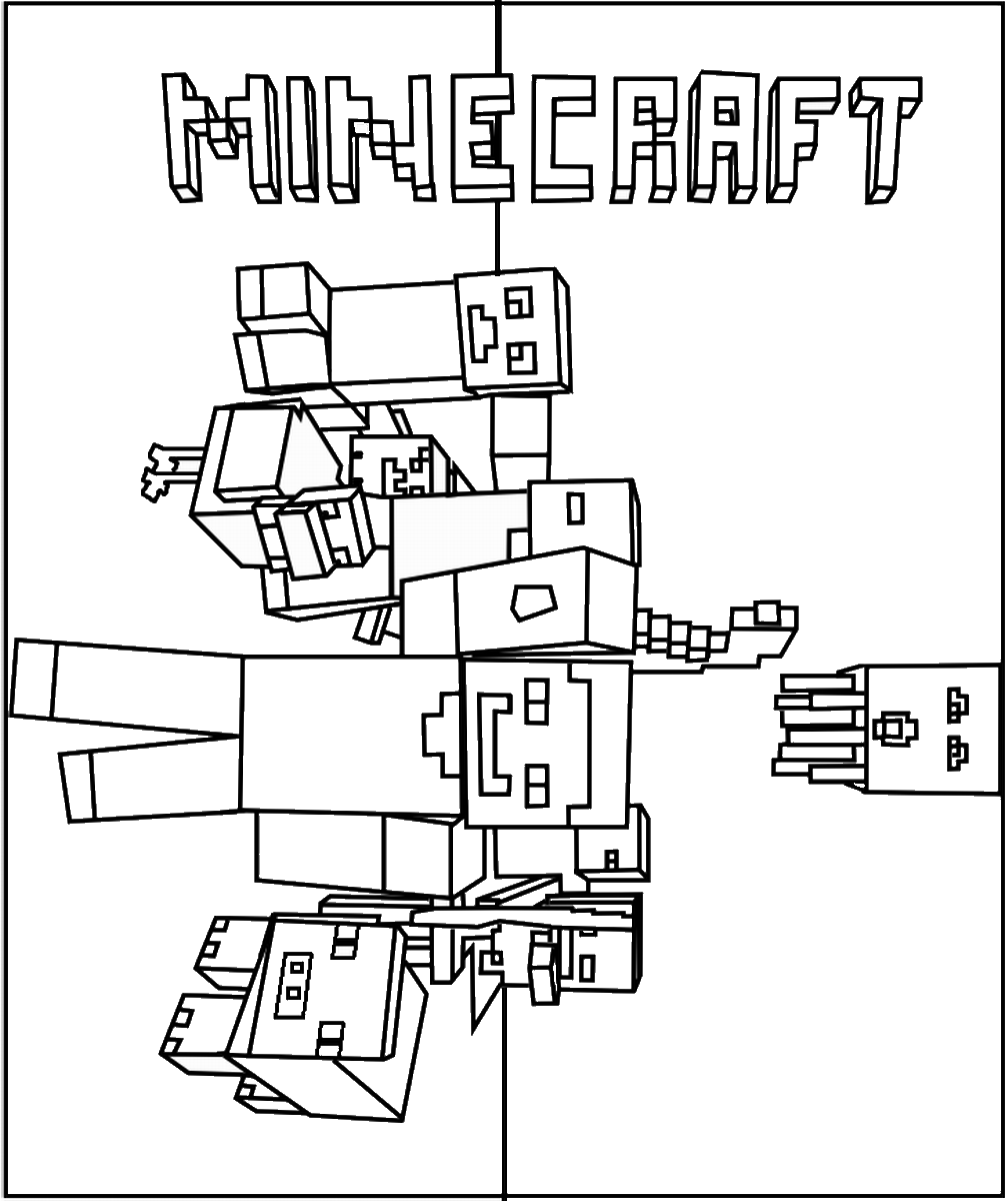 Minecraft Coloring Pages Birthday Printable