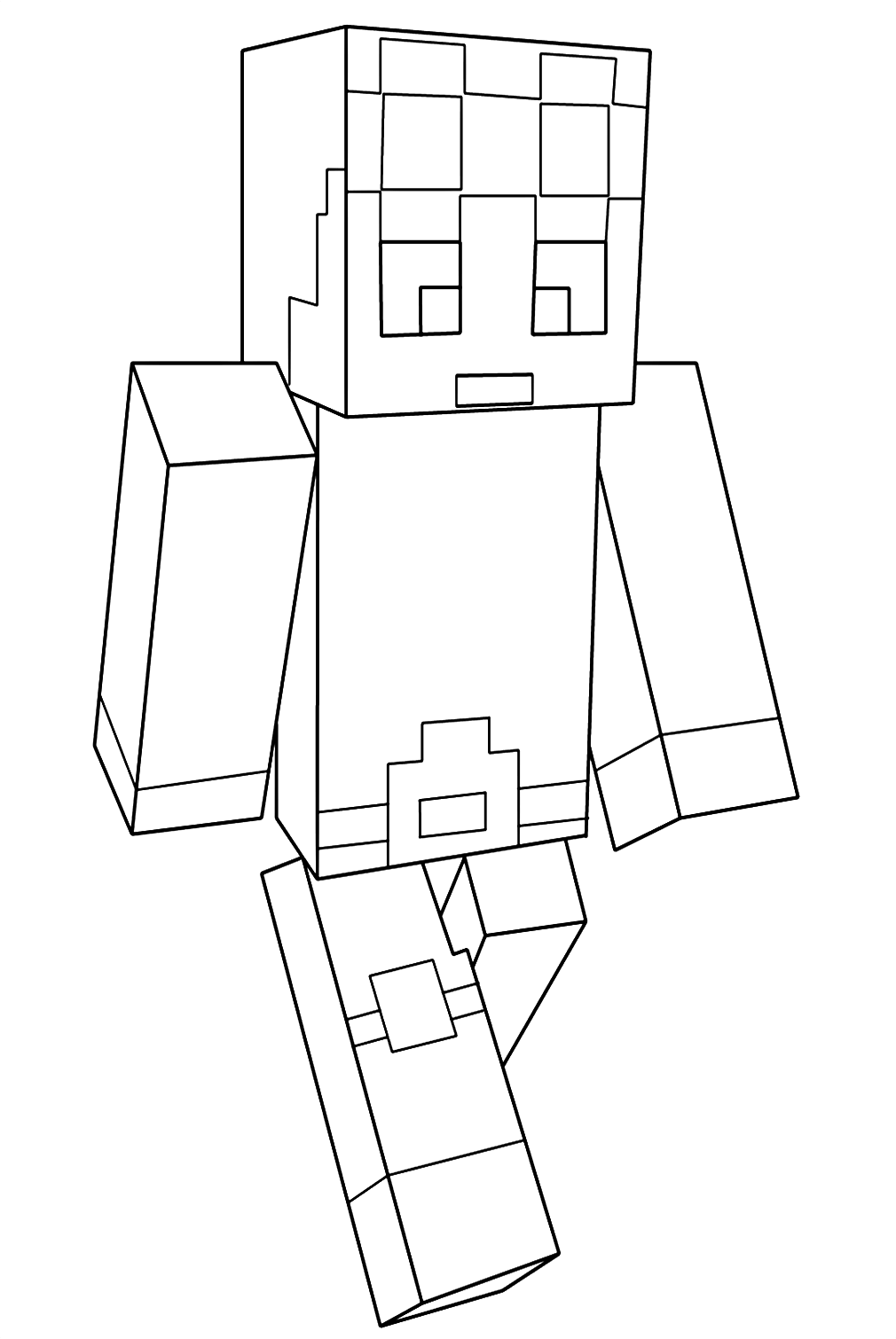 Minecraft Dantdm Coloring Page Free Printable Coloring Pages