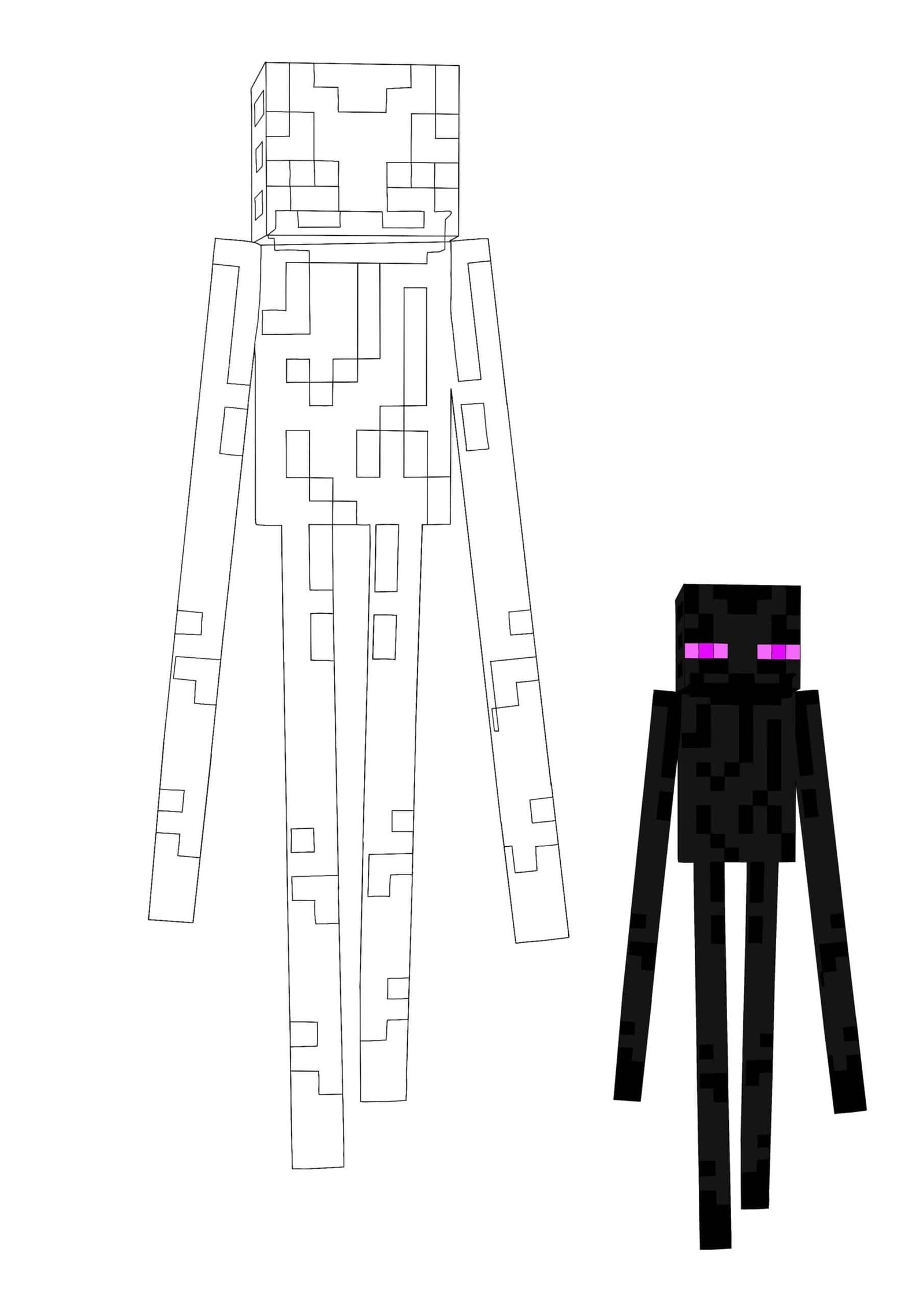 Minecraft Enderman Coloring Pages 2 Free Coloring Sheets 2021 