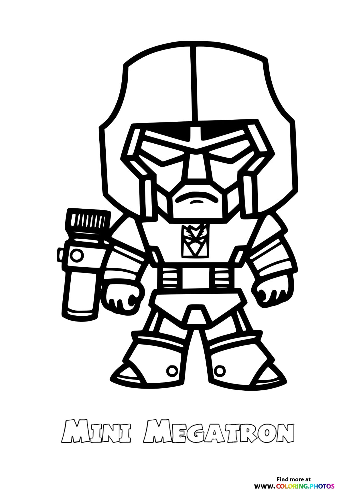 Lego Megatron Coloring Page Printable