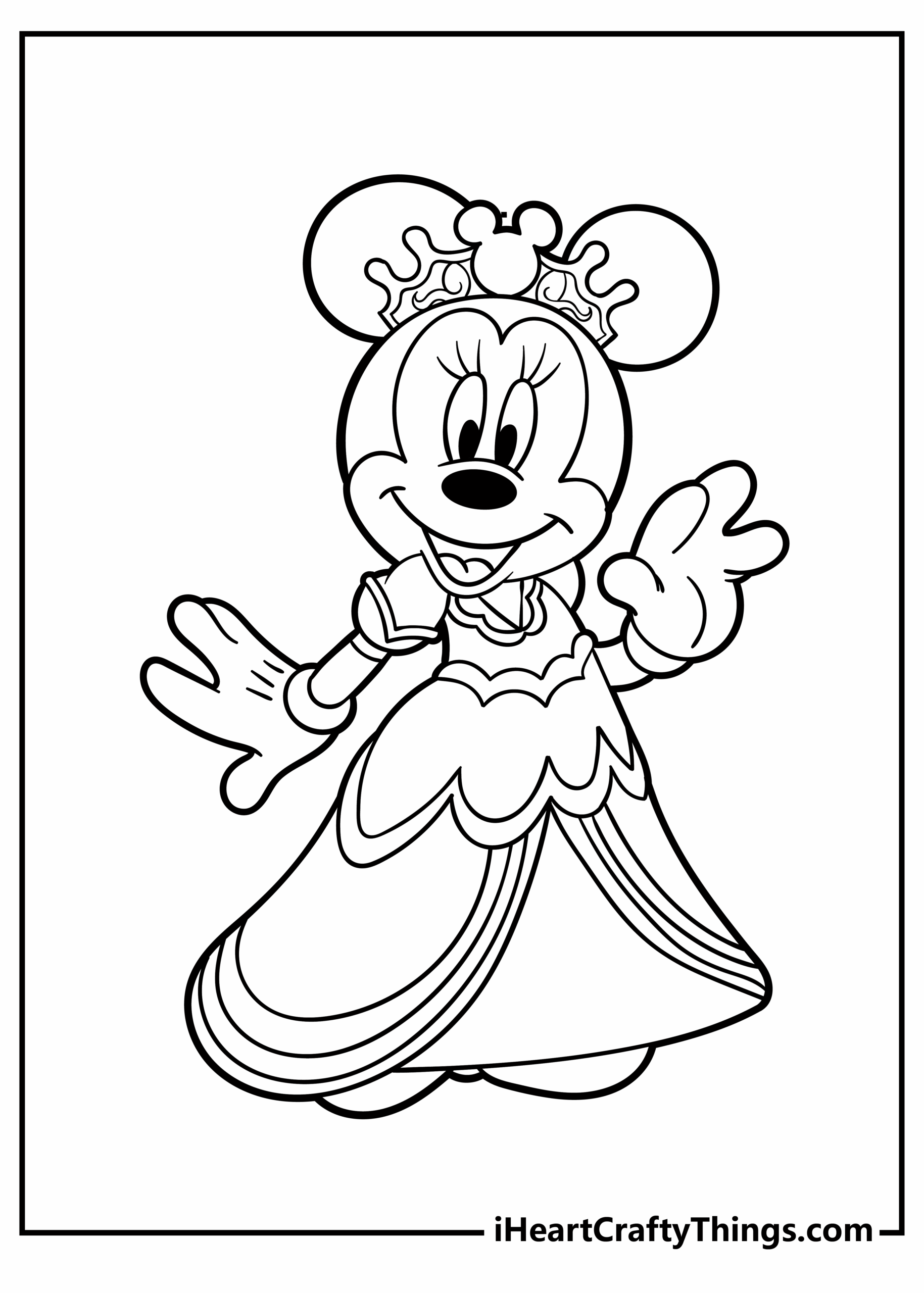 Minnie Mouse Coloring Coloring Pages Printable