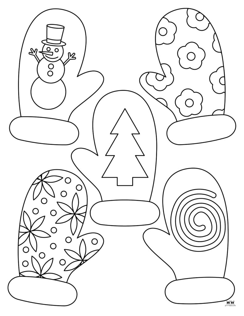 Mitten Coloring Pages Templates 25 Pages Printabulls
