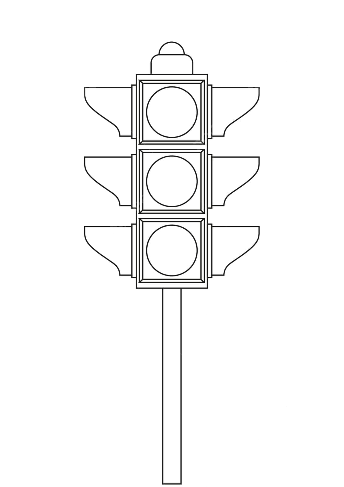 Traffic Lights Coloring Pages Printable