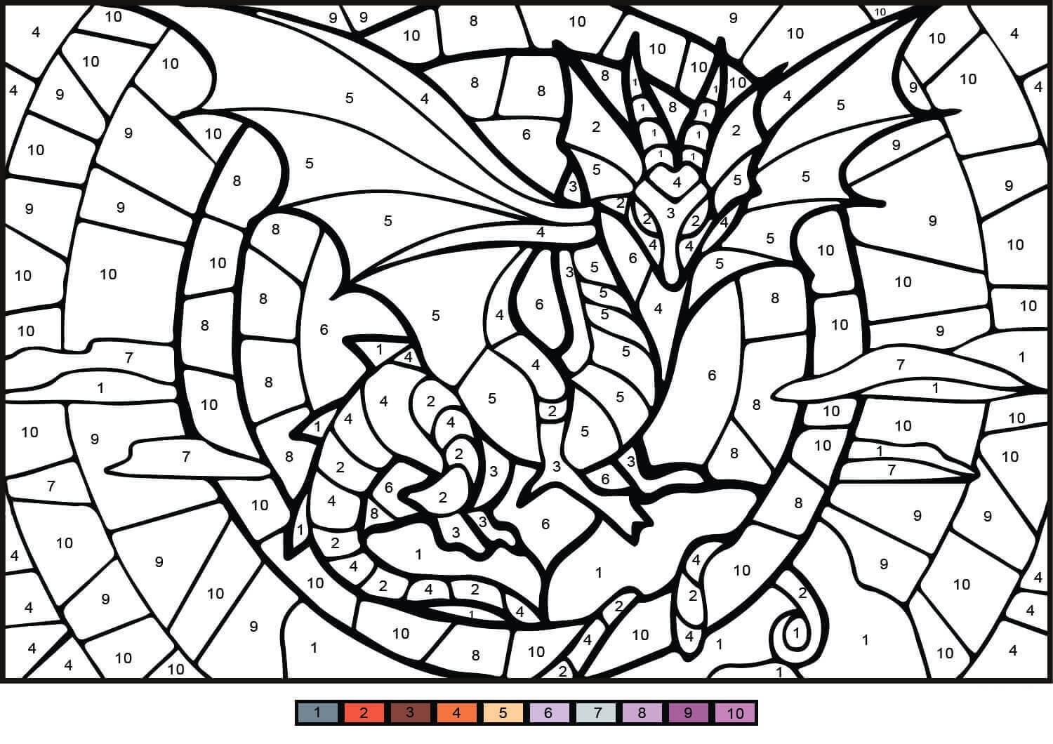 Mosaic Color By Number 30 Digital Coloring Pages Book For Kids Printable Activity Book color By Number For Toddlers Homeschool Activities Etsy