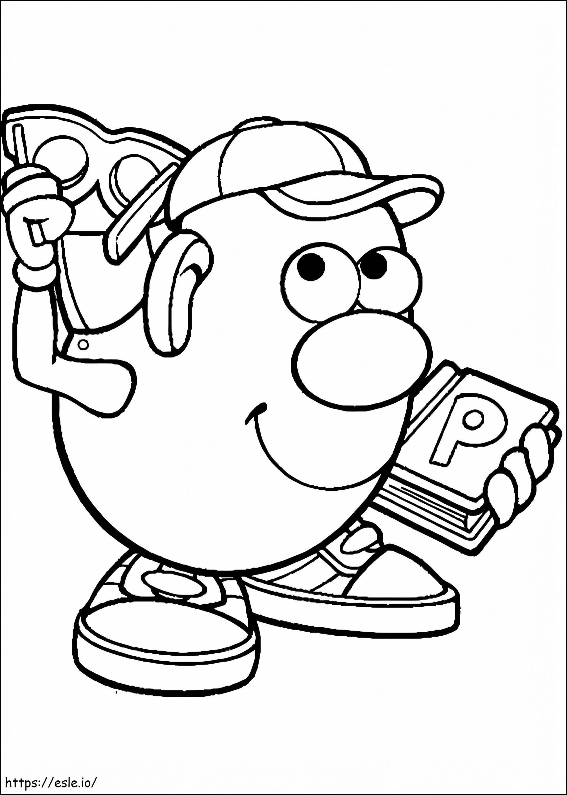 Mr Potato Head Coloring Pages Printable