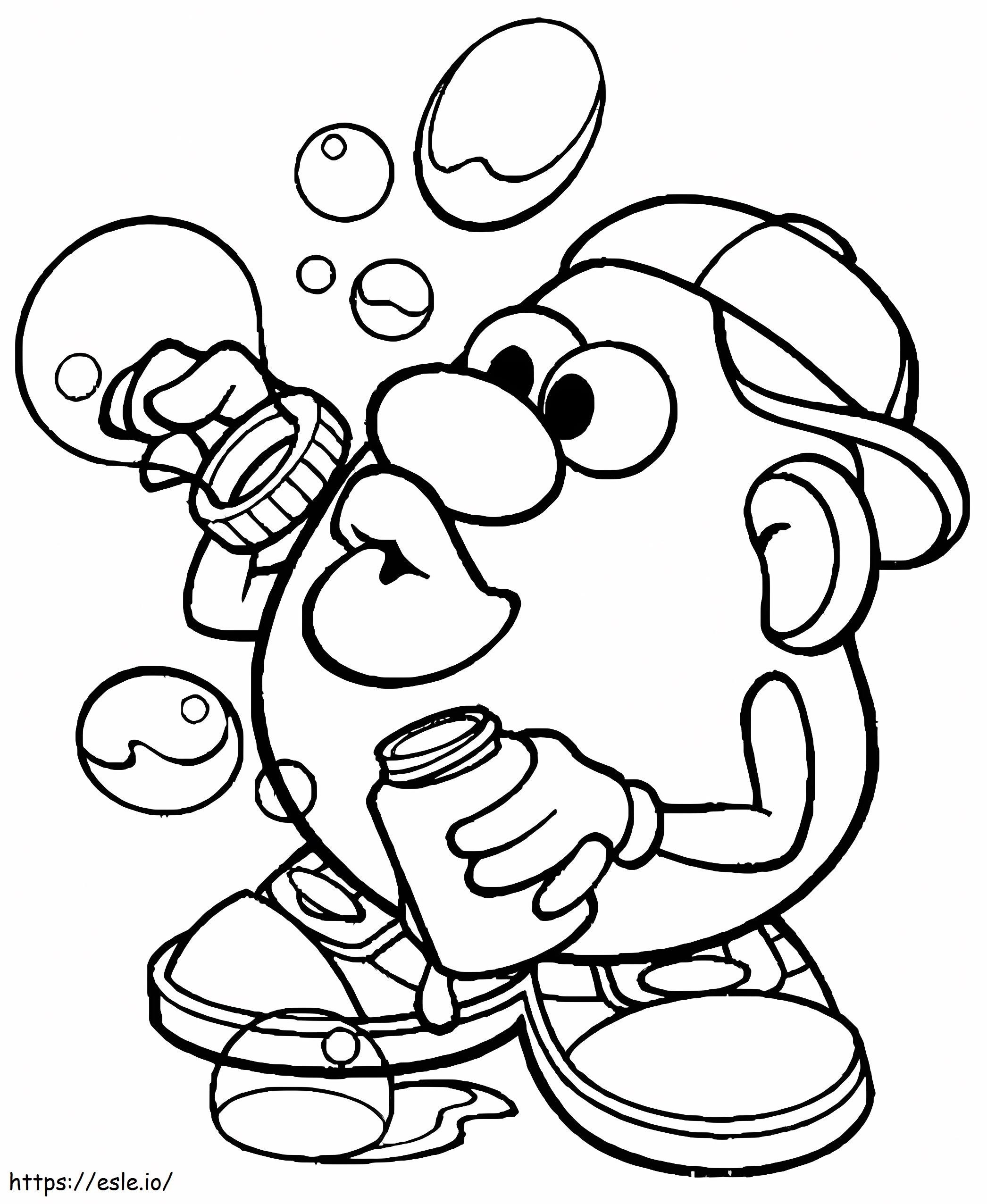 Mr Potato Head Printable Coloring Page