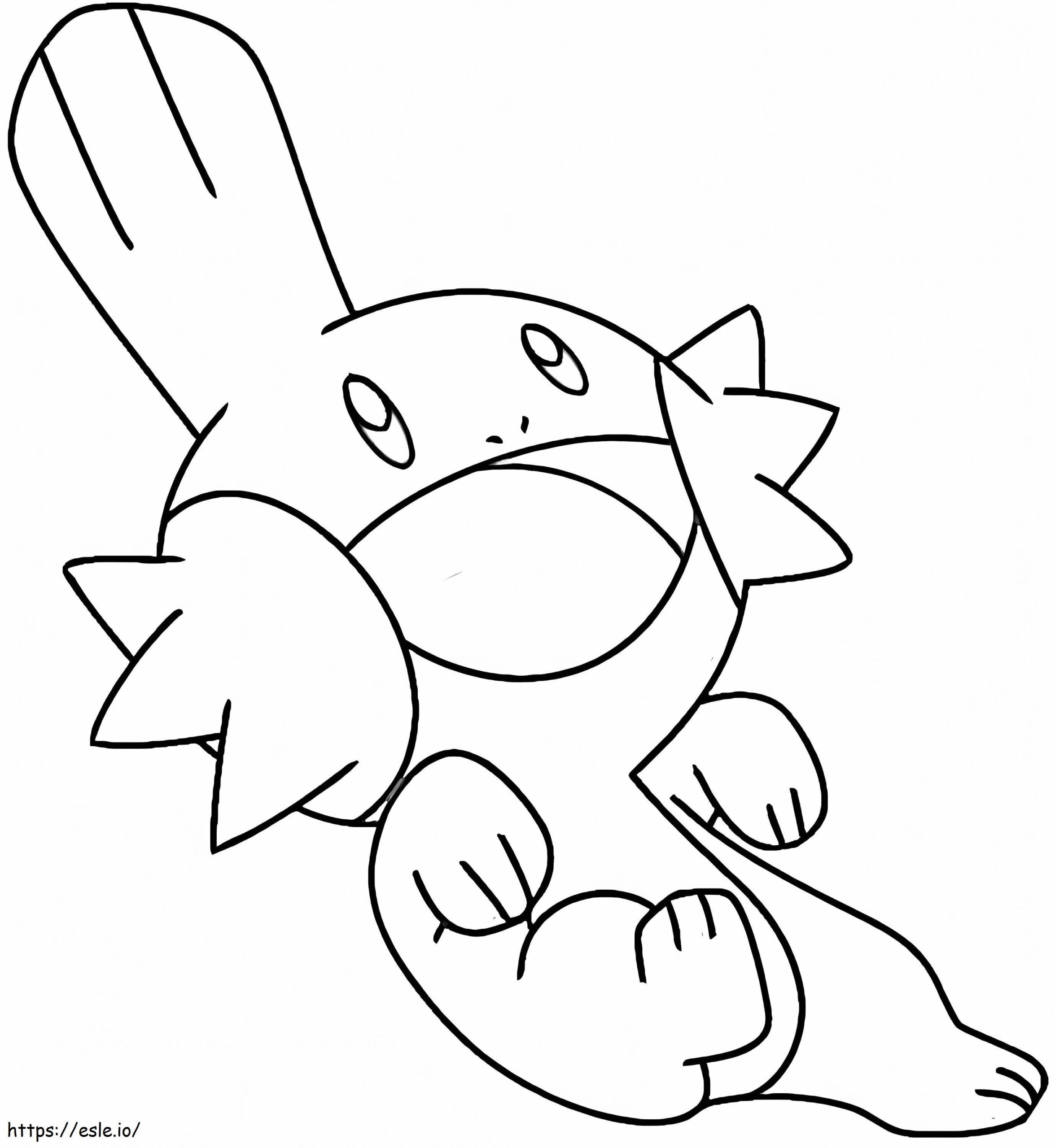 Mudkip 4 Coloring Page
