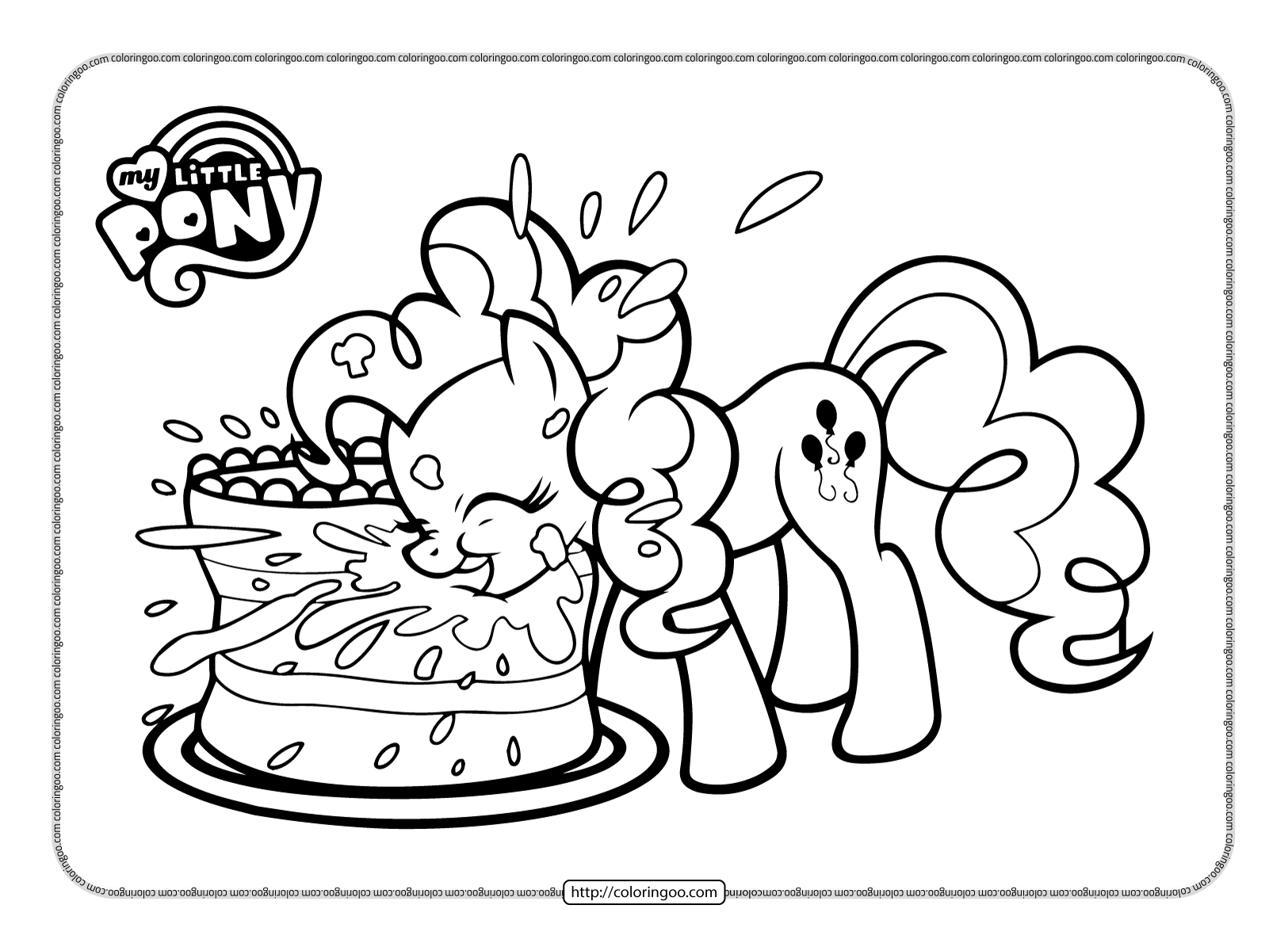 My Little Pony Pinkie Pie Coloring Pages
