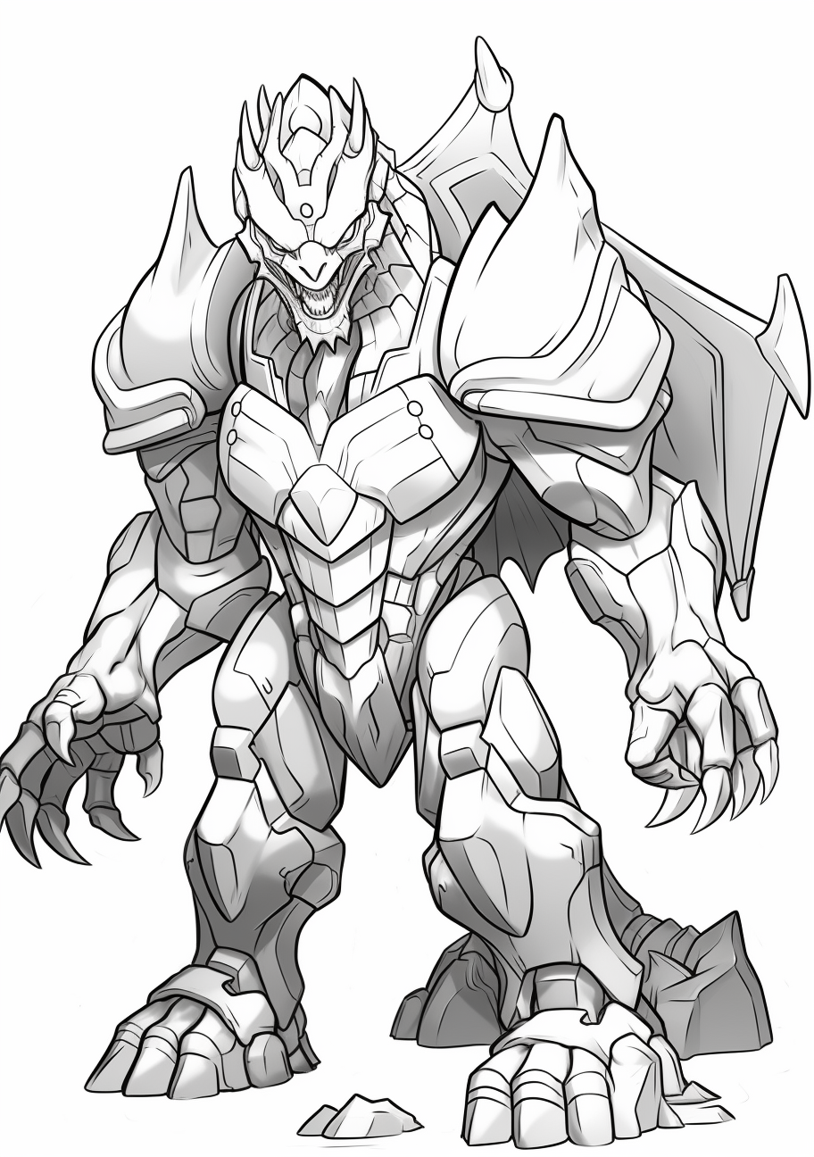 Cute Zekrom Coloring Page Printable
