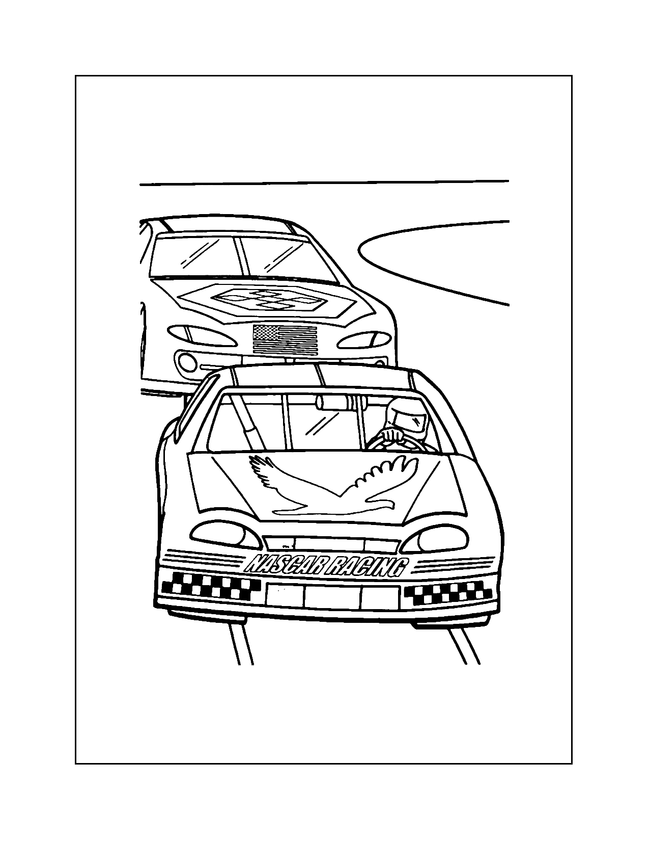 Jeff Gordon Nascar Car Coloring Page