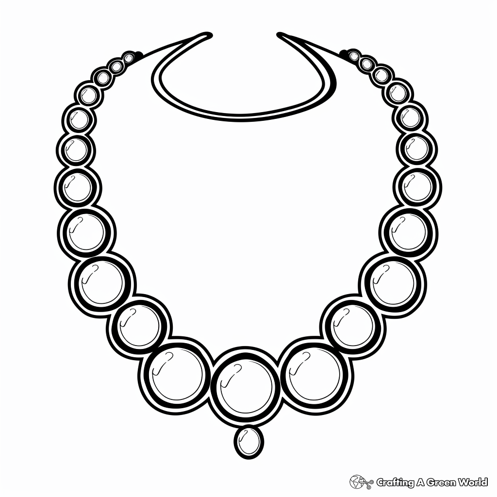 Necklace Coloring Pages Free Printable 