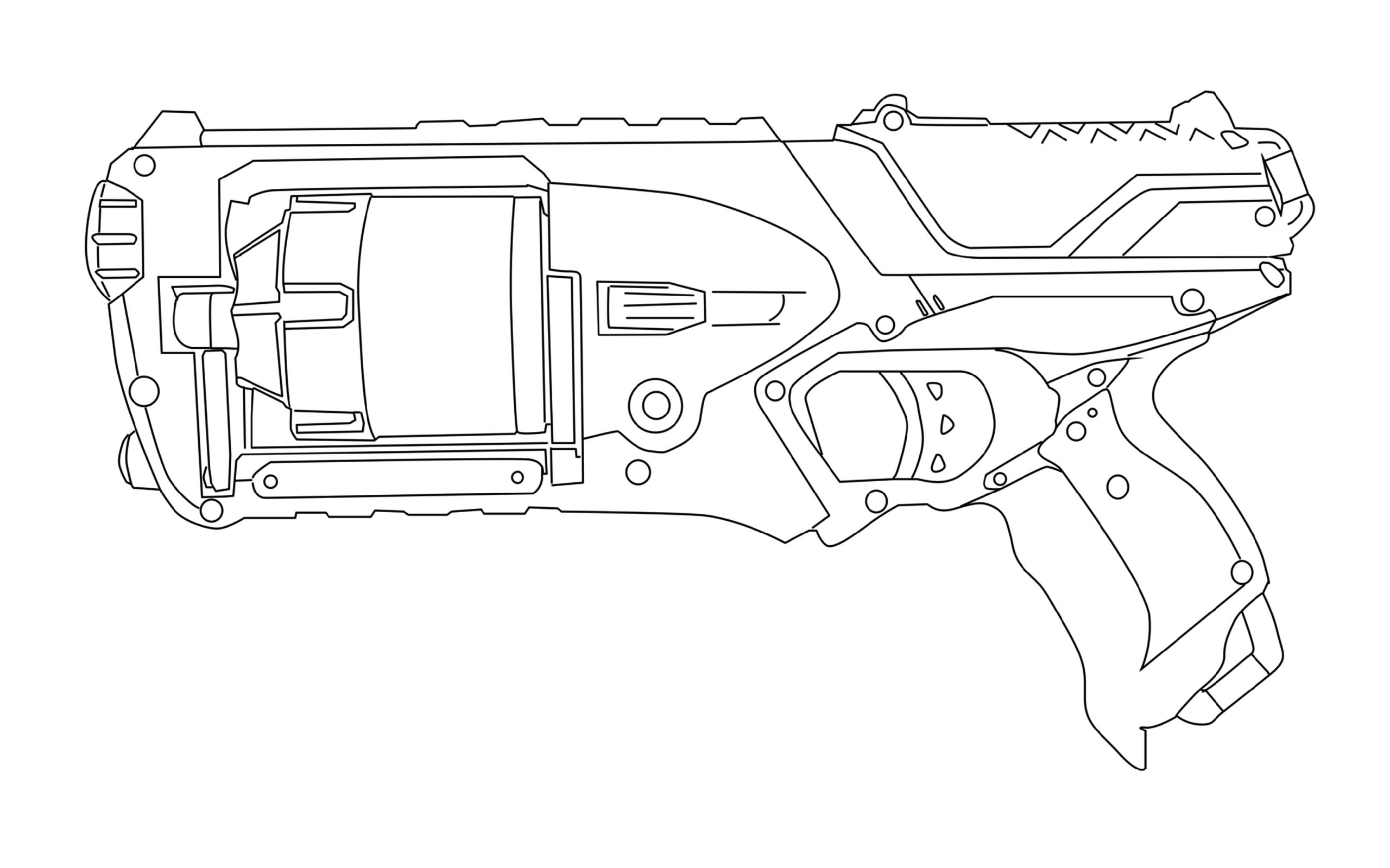 Nerf Gun Coloring Pages Best Coloring Pages For Kids