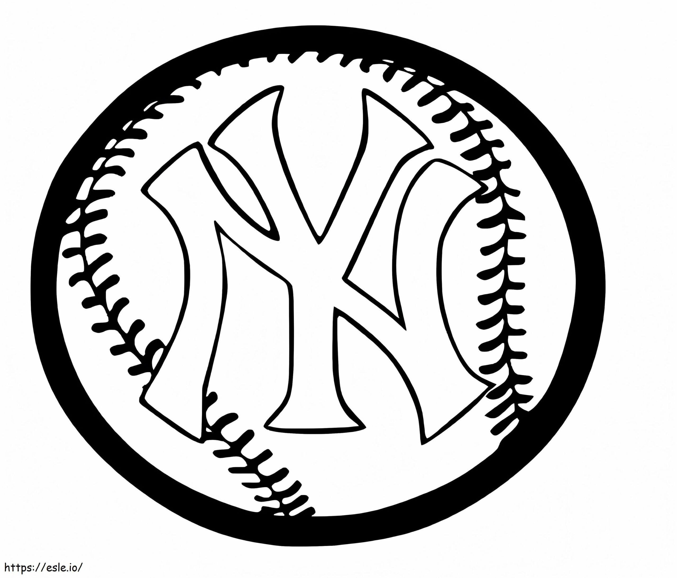 New York Yankees 1 Coloring Page