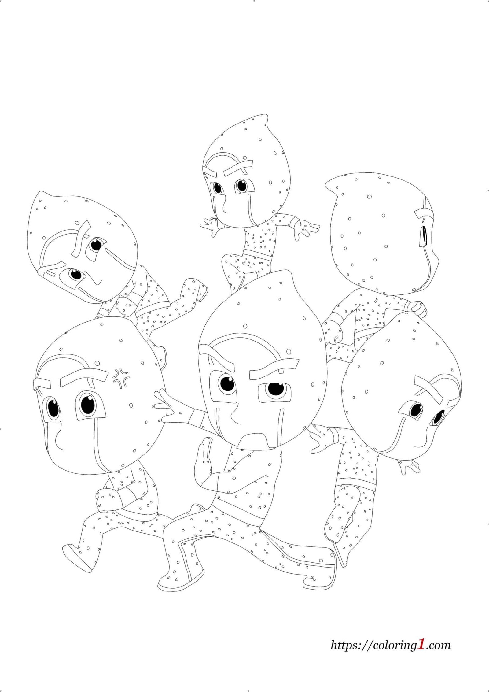 Night Ninja And Ninjalinos Coloring Pages 2 Free Coloring Sheets 2021 