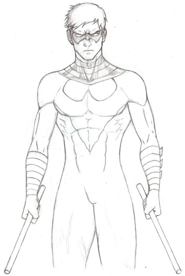 Nightwing Coloring Google Search