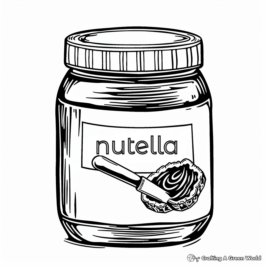 Nutella Coloring Pages Free Printable 