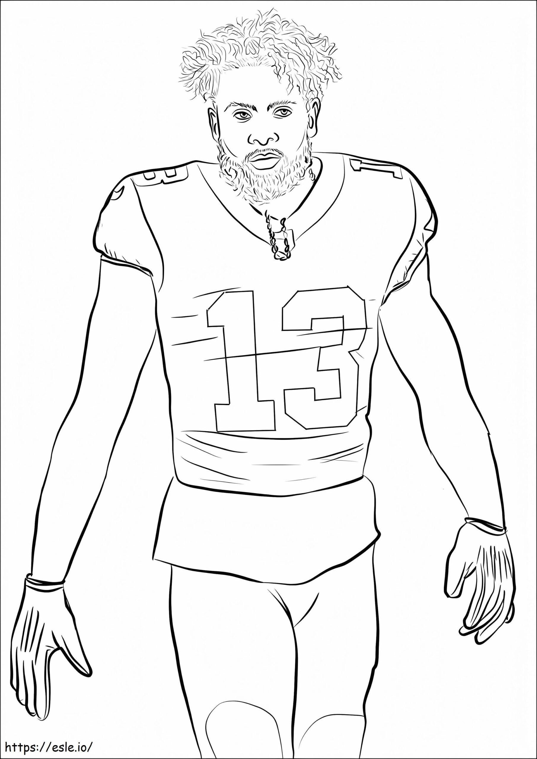 Odell Beckham Jr Coloring Page