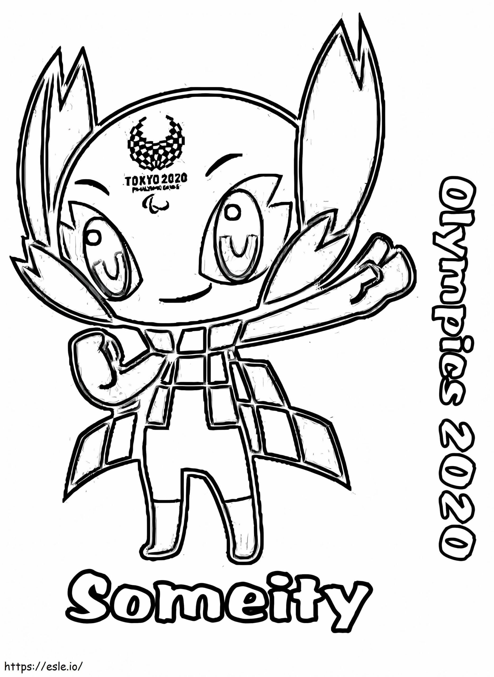 Olympics 2020 Someity Coloring Page