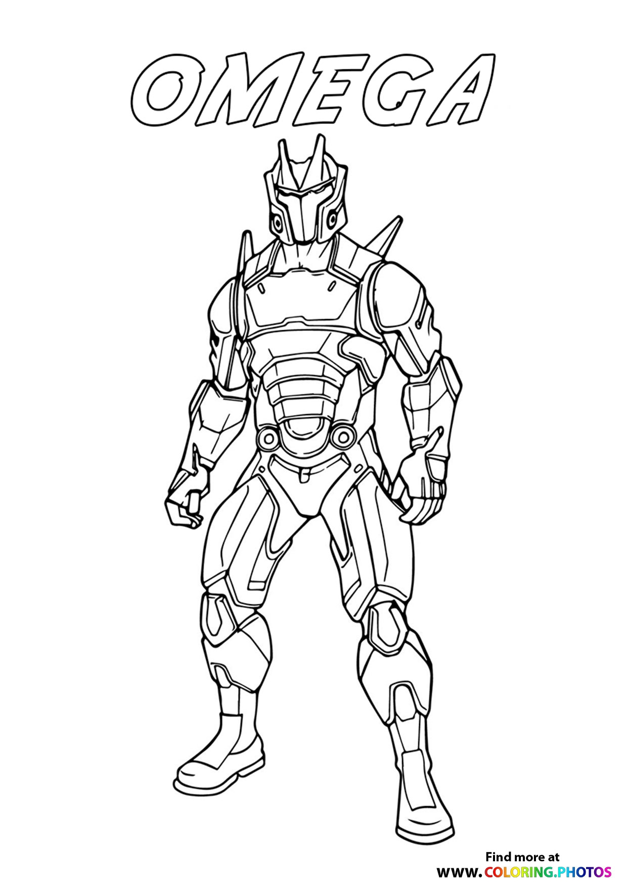 Omega Fortnite Coloring Pages For Kids