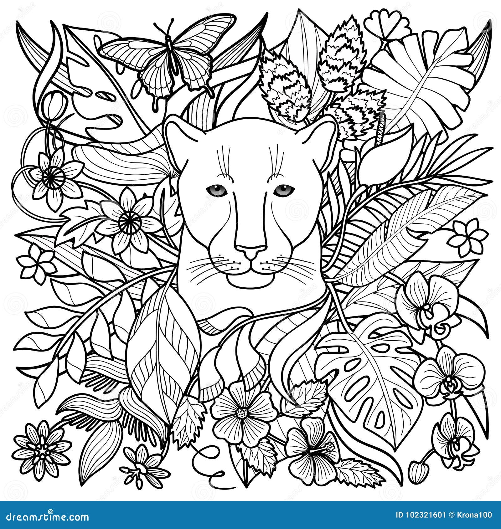 Panther Coloring Stock Illustrations 792 Panther Coloring Stock Illustrations Vectors Clipart Dreamstime