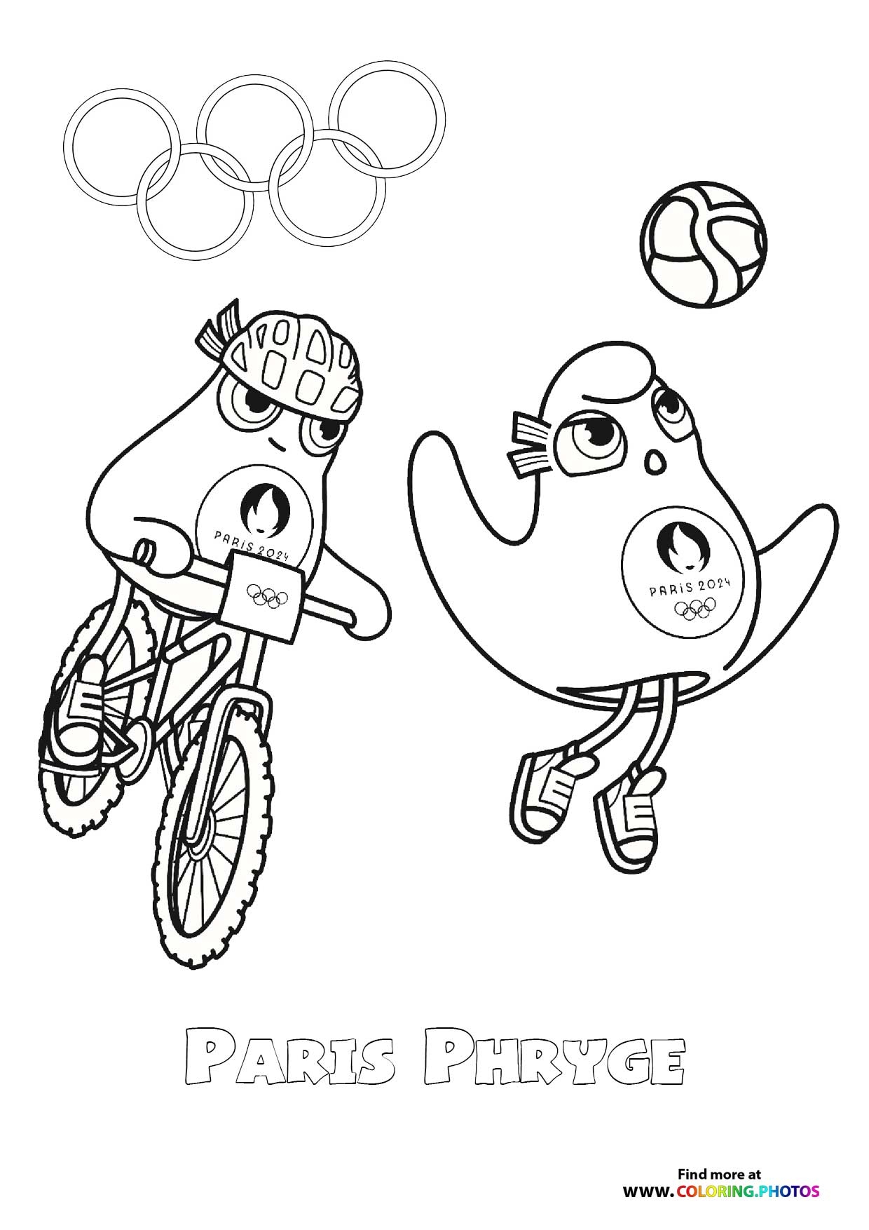 Mascot Of The Winter Olympics Coloring Page