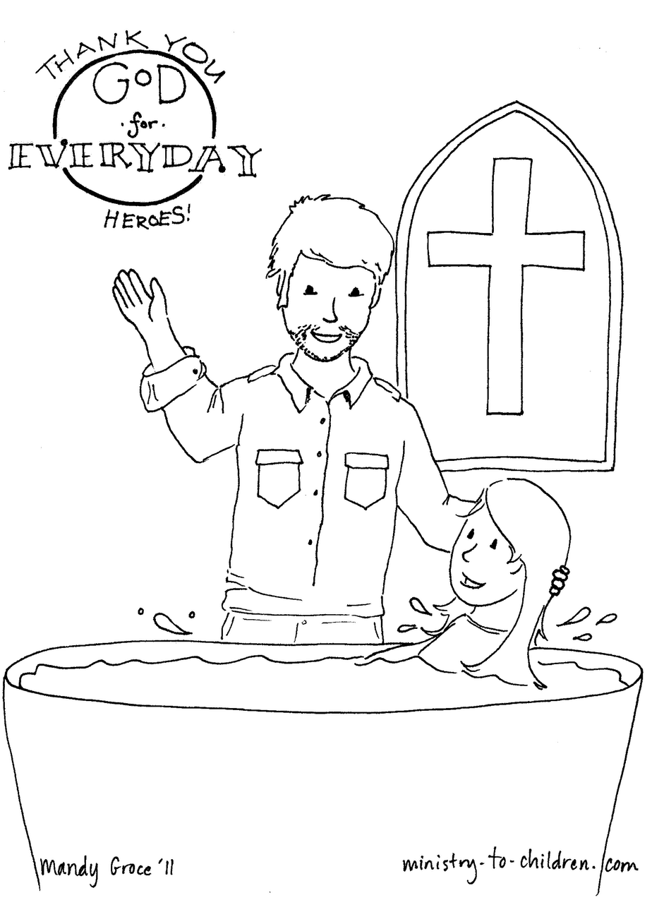 Pastor Appreciation Coloring Sheet Printable