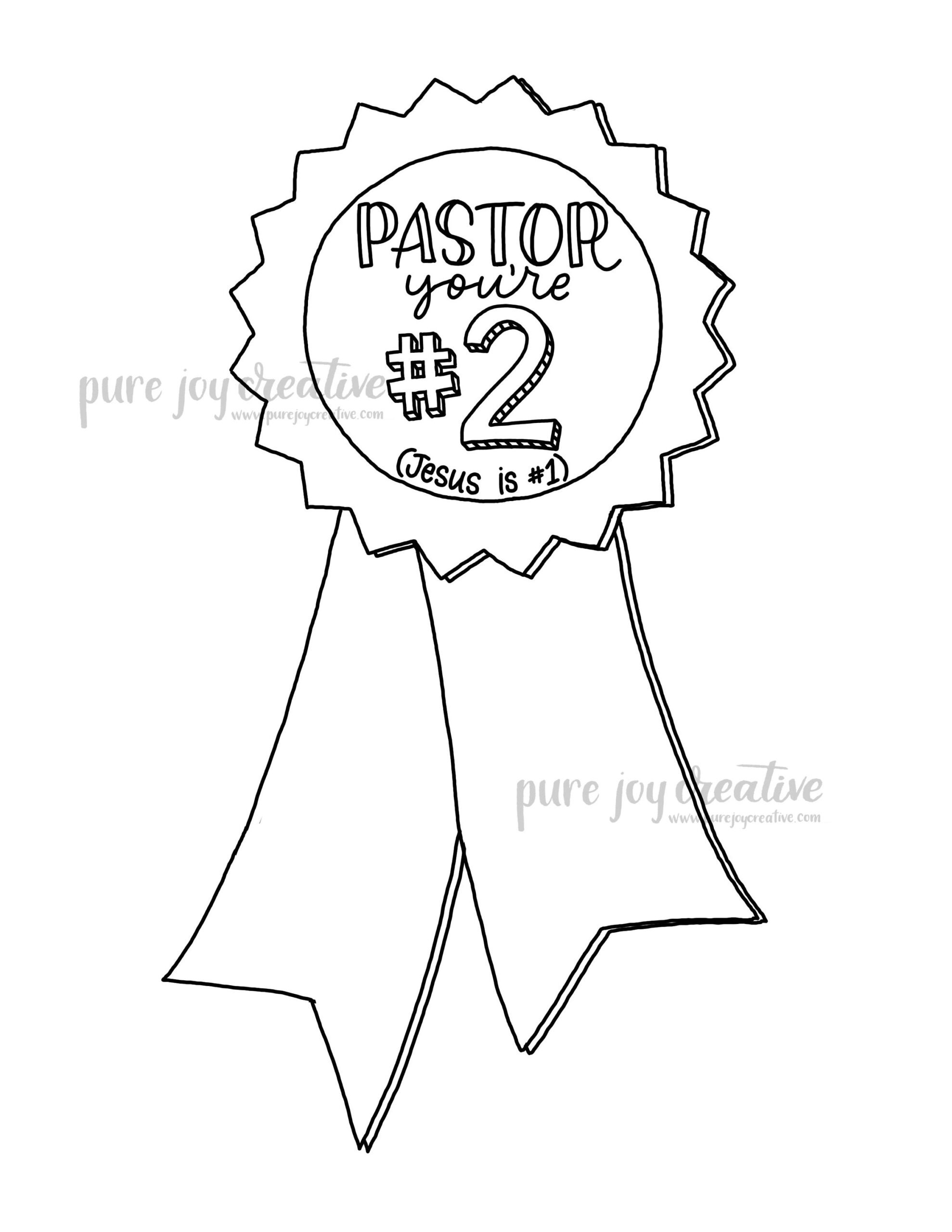 Pastor Appreciation Coloring Page Printable