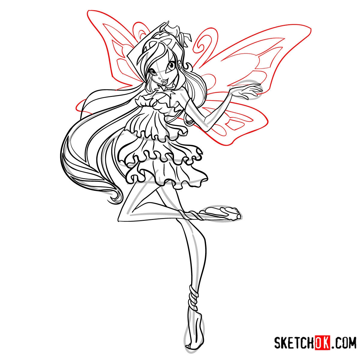 Pencil Meets Fairy How To Draw Bloom Enchantix Step by Step