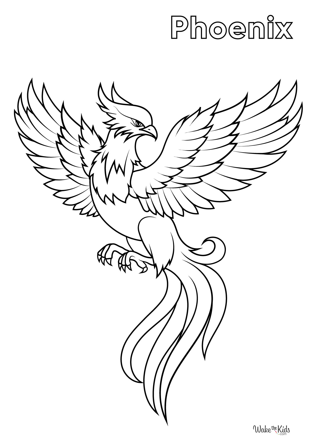 Phoenix Coloring Pages Free Printable PDFs WakeTheKids