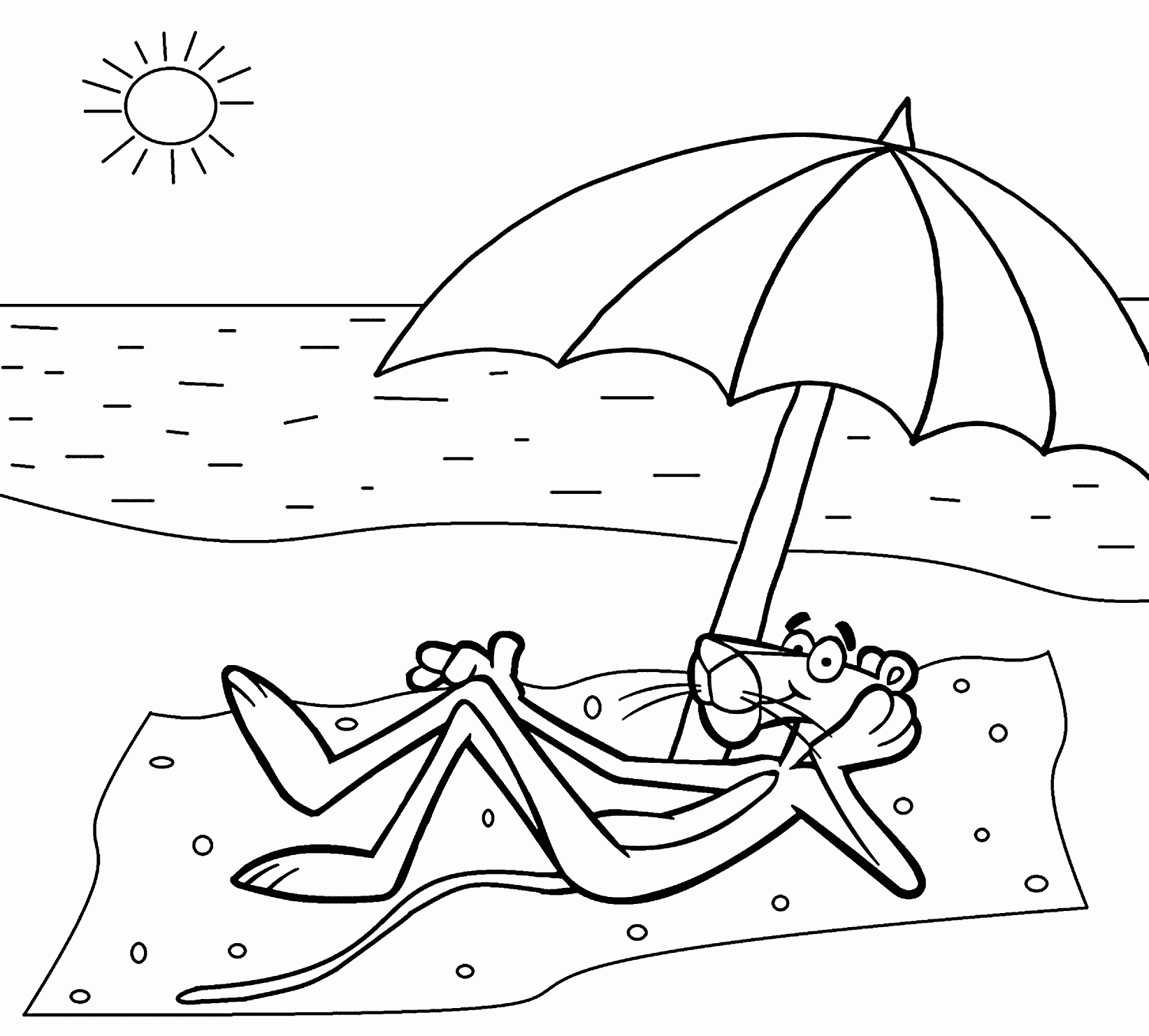 Pink Panther Coloring Coloring Pages Printable