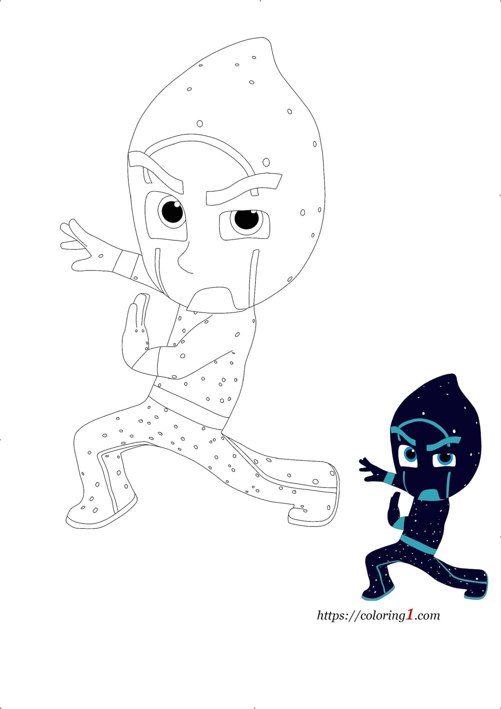 Pj Masks Night Ninja Coloring Pages 2 Free Coloring Sheets 2021 