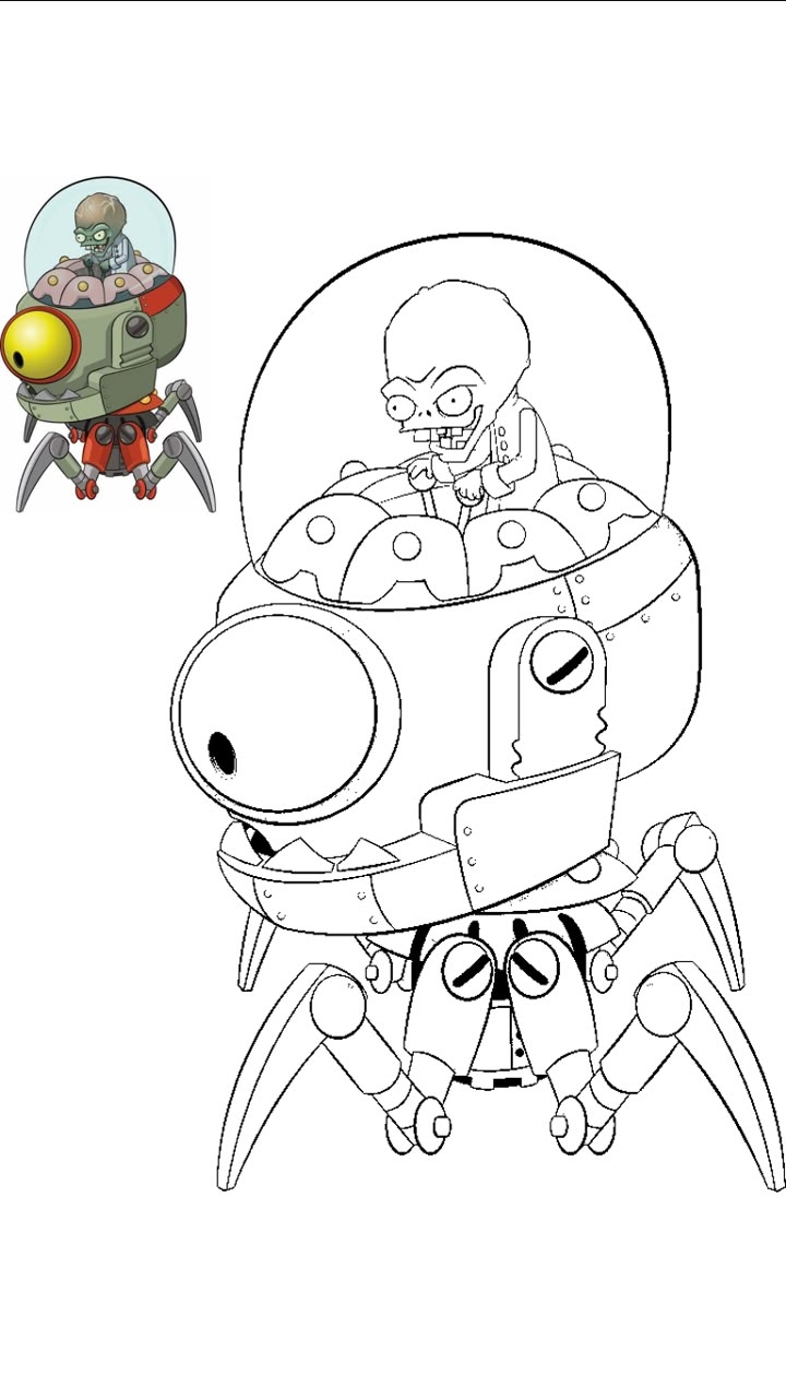 PLANTS VS ZOMBIES PARA COLOREAR