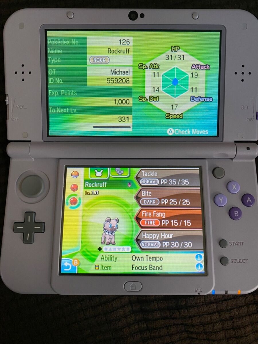 Pok mon Authentic Dusk Rockruff Lycanroc Distribution Service Ultra Sun Moon Nintendo 2DS 2017 NTSC U C US Canada Role Playing E Everyone Pok mon Ultra Moon