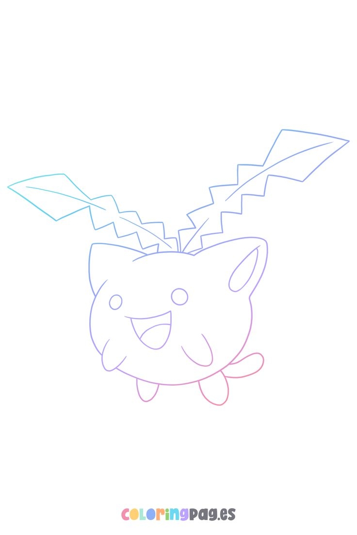 Pok mon Hoppip Coloring Page