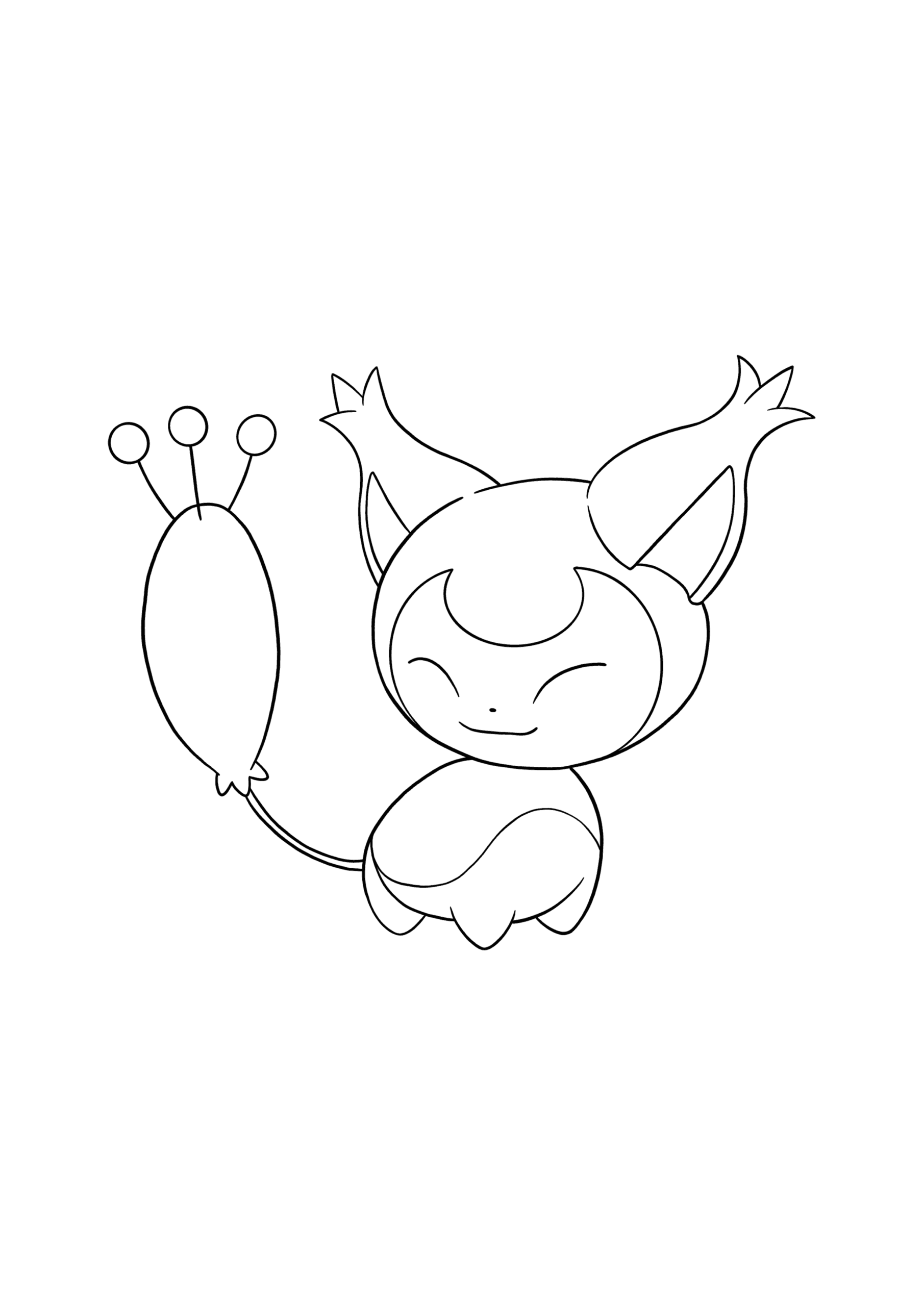 Pok mon Skitty Coloring Page