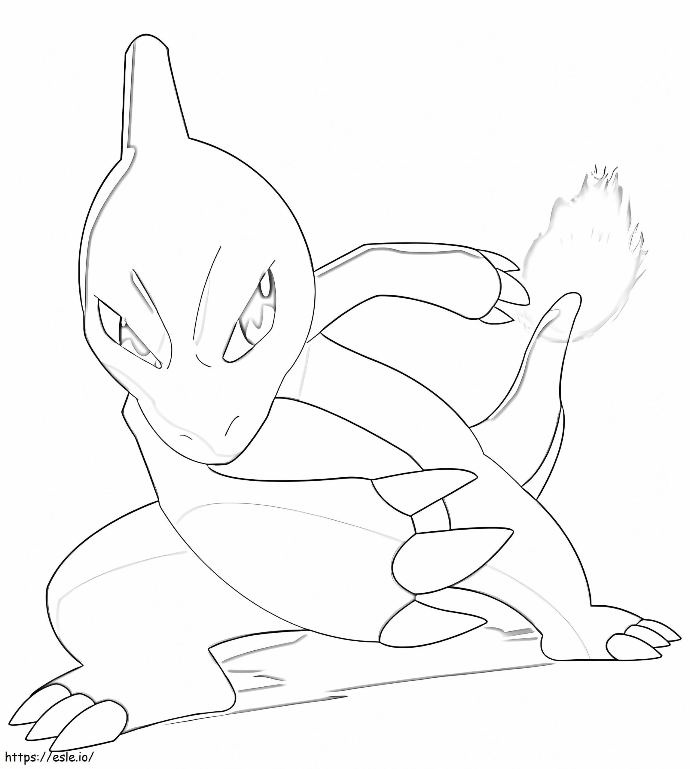 Pokemon Charmeleon 3 Coloring Page