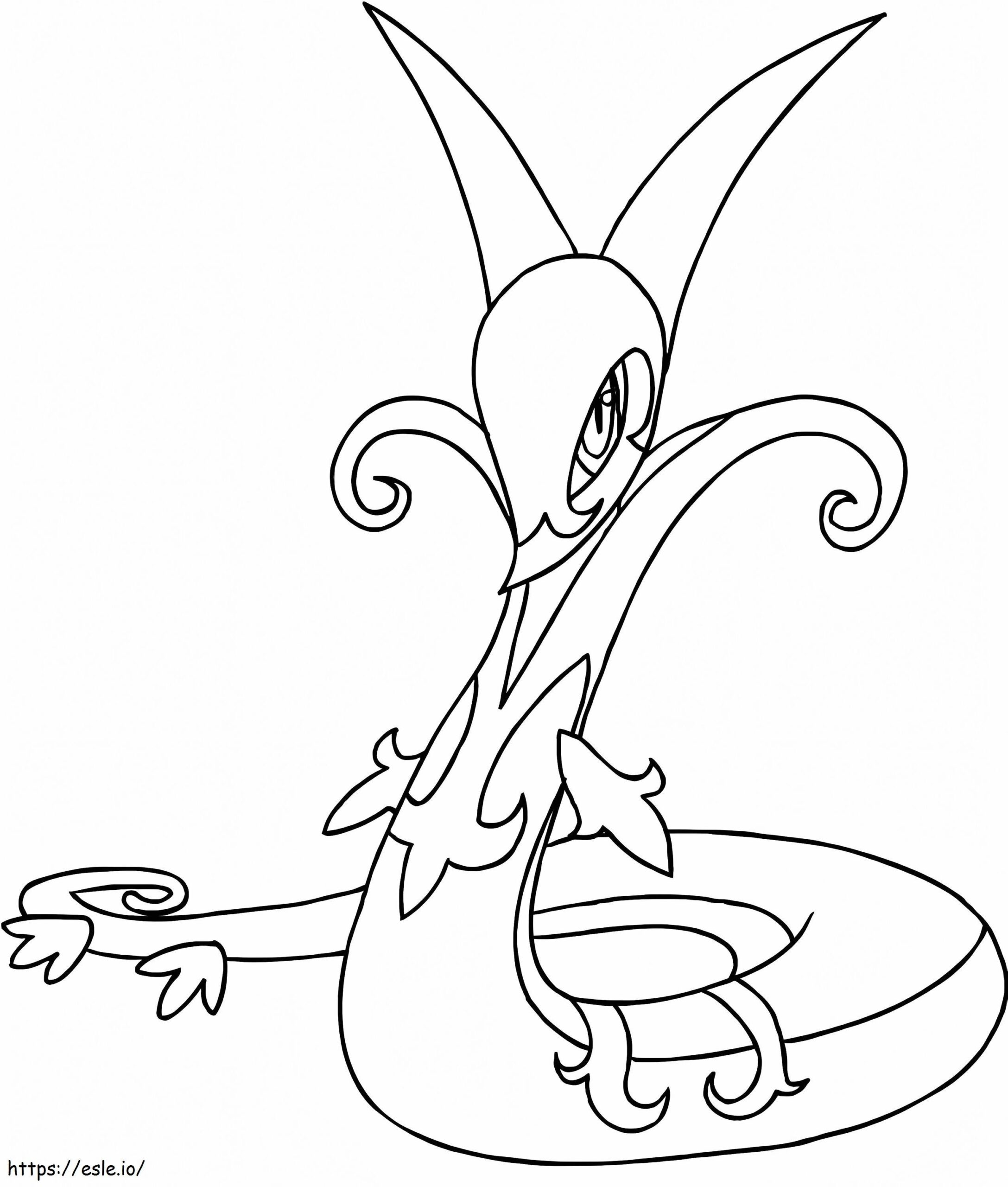Pokemon Serperior Coloring Page