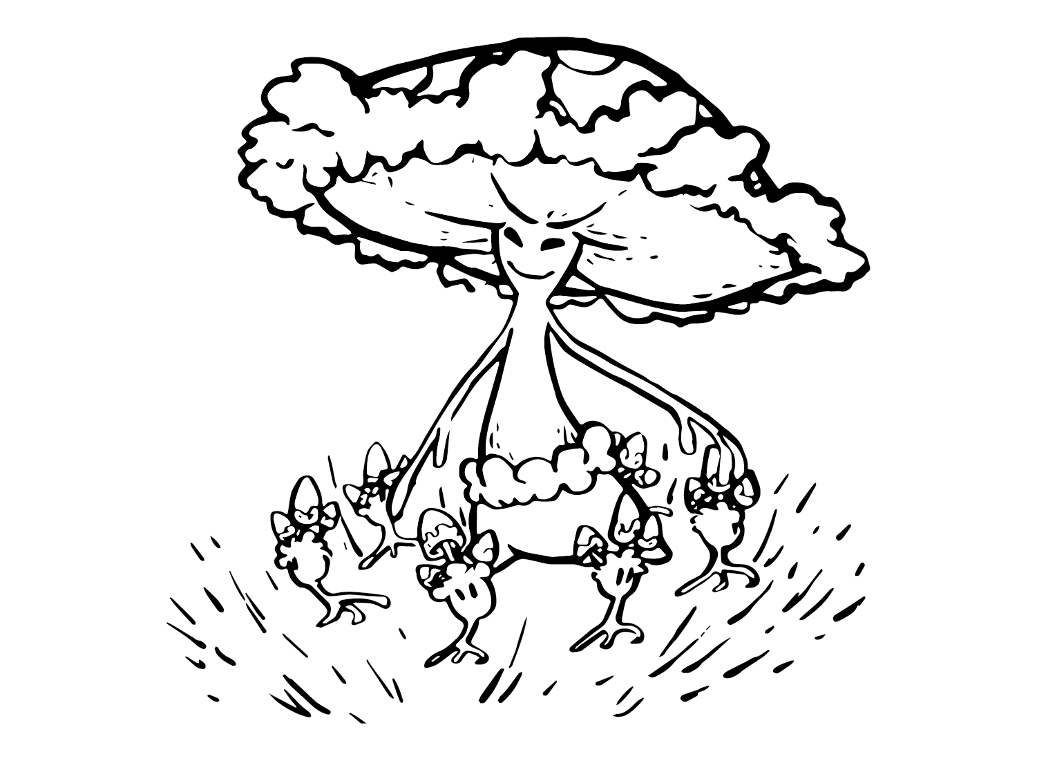 Pokemon Shiinotic Coloring Page Free Printable Coloring Pages