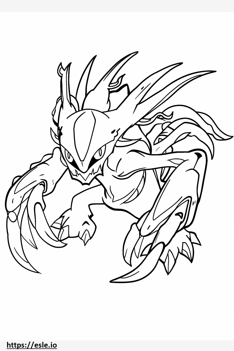 Primal Kyogre Pokemon Coloring Sheet