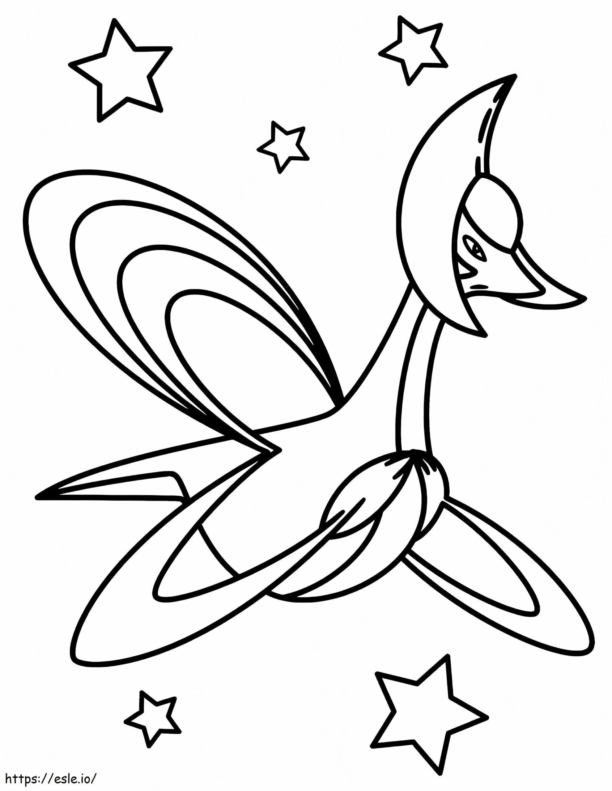 Print Cresselia Coloring Page