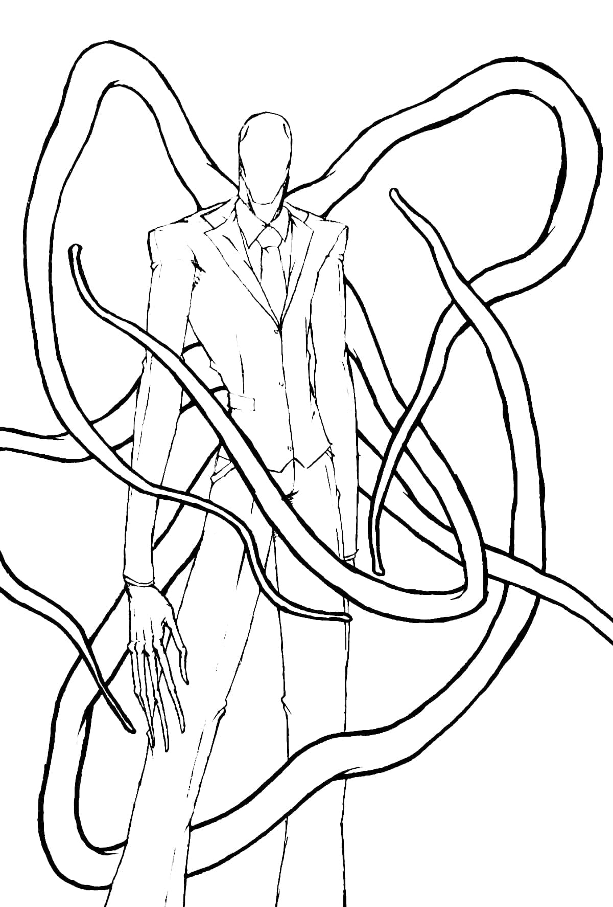 Print Slender Man Coloring Page Download Print Or Color Online For Free