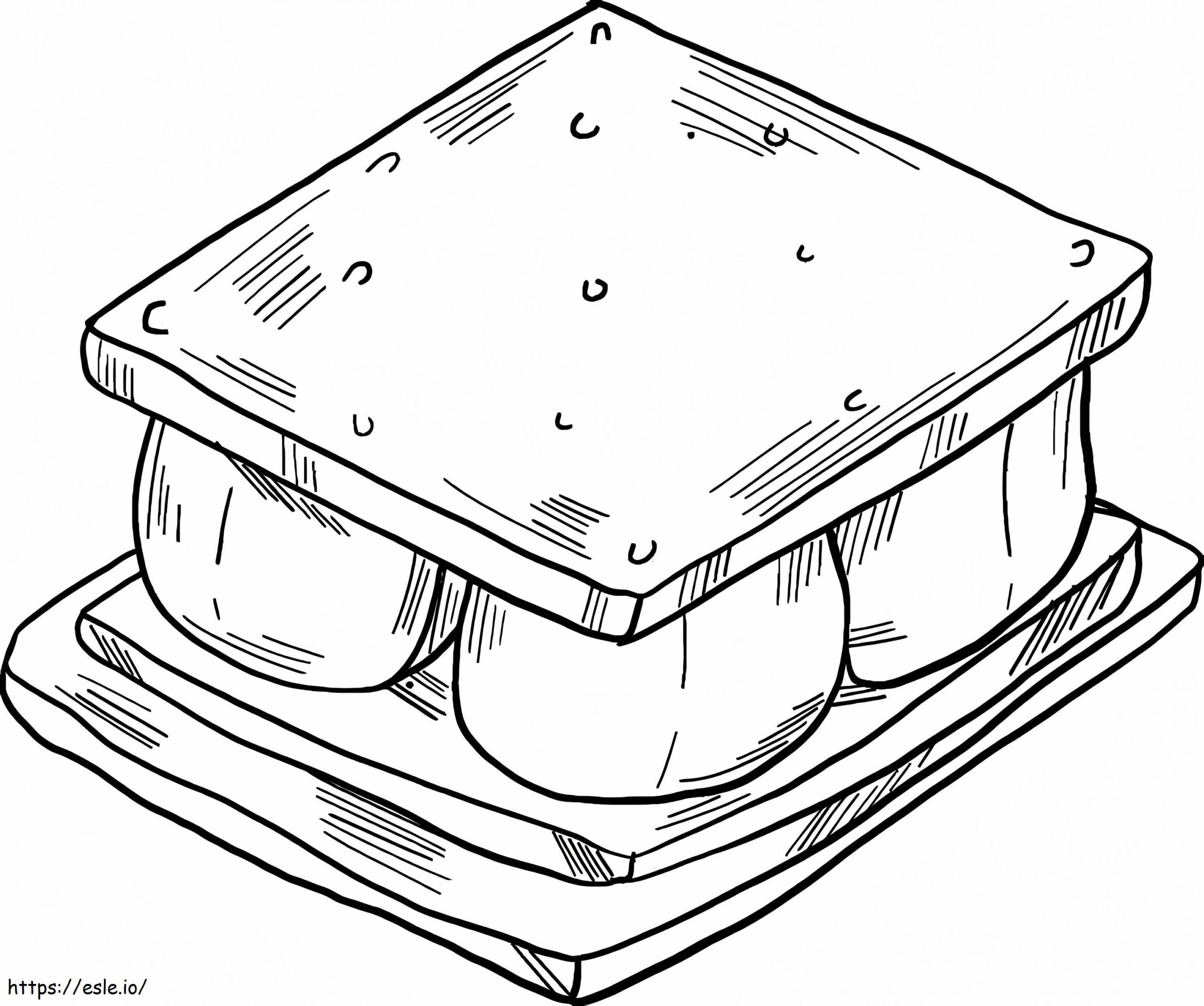 Print Smore Coloring Page