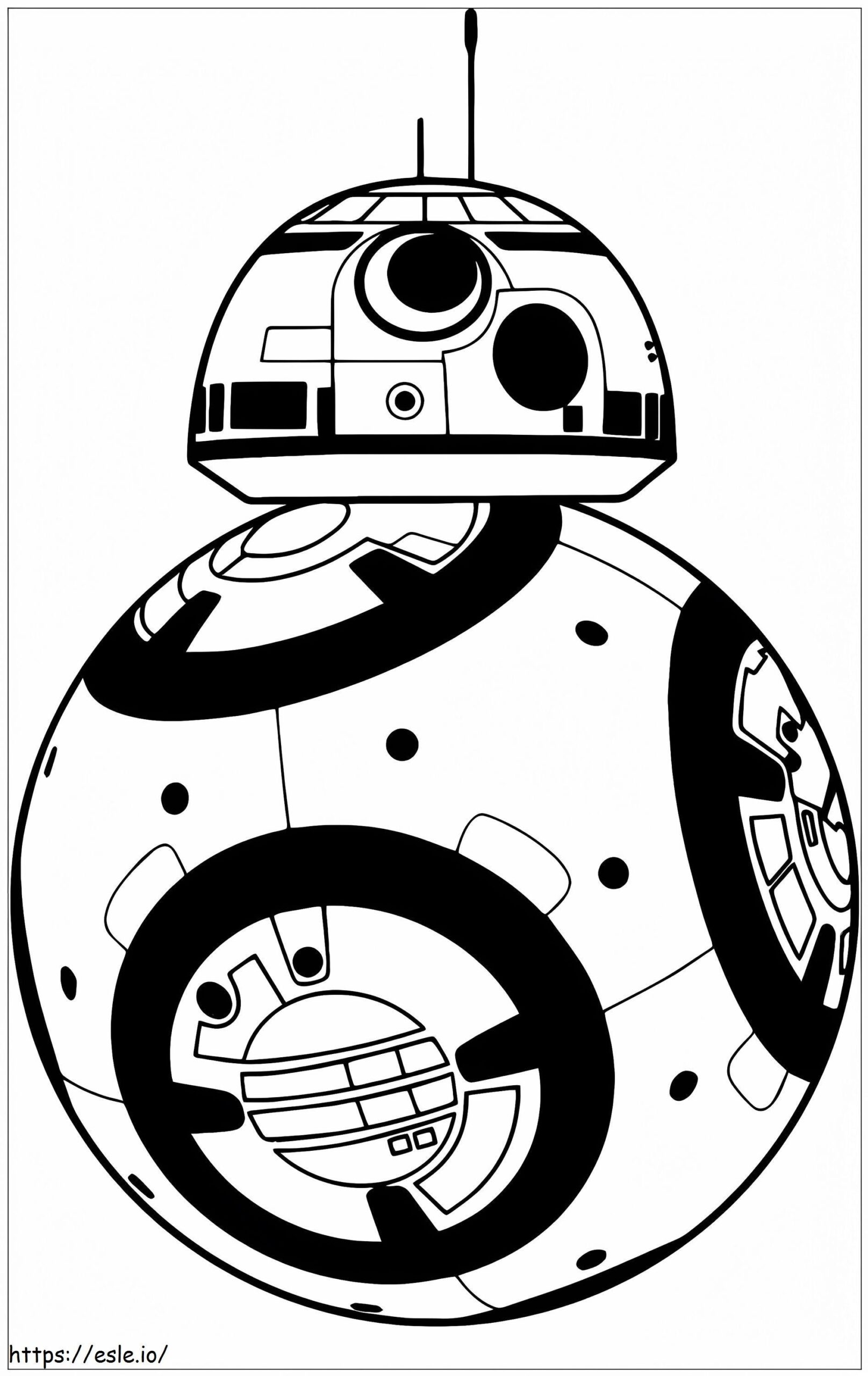 Printable BB 8 Droid Coloring Page