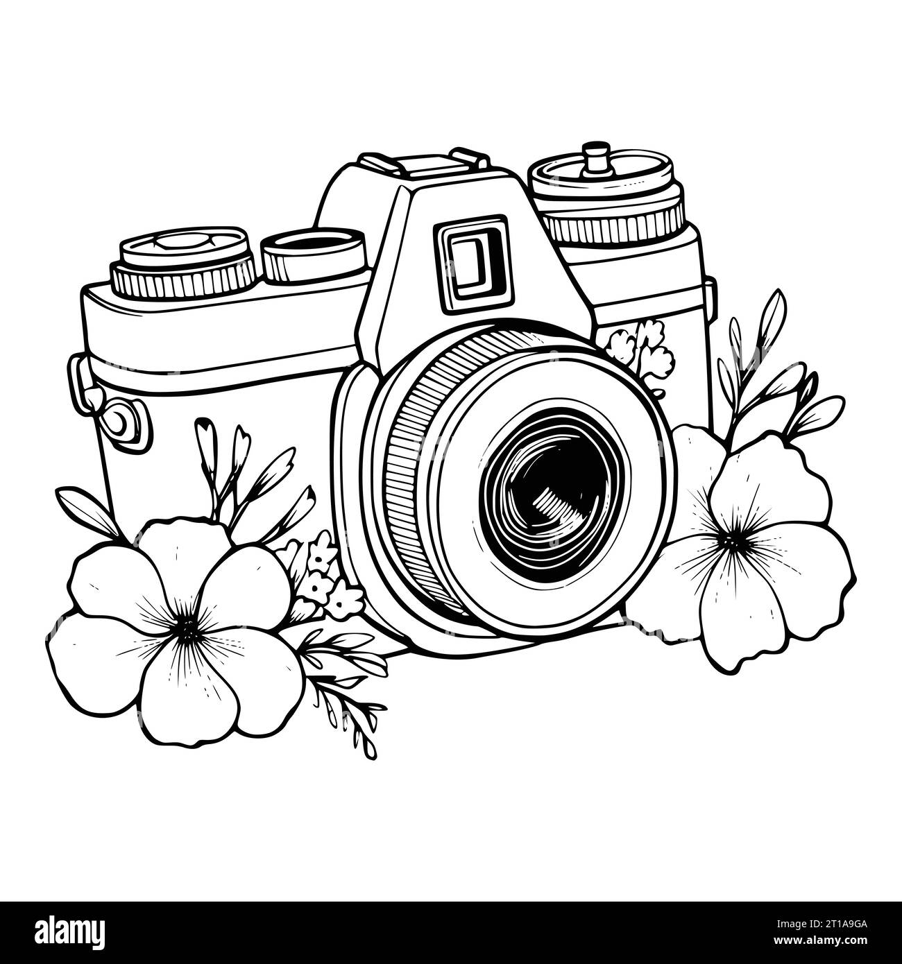 Printable Camera Coloring Pages Hi res Stock Photography And Images Alamy