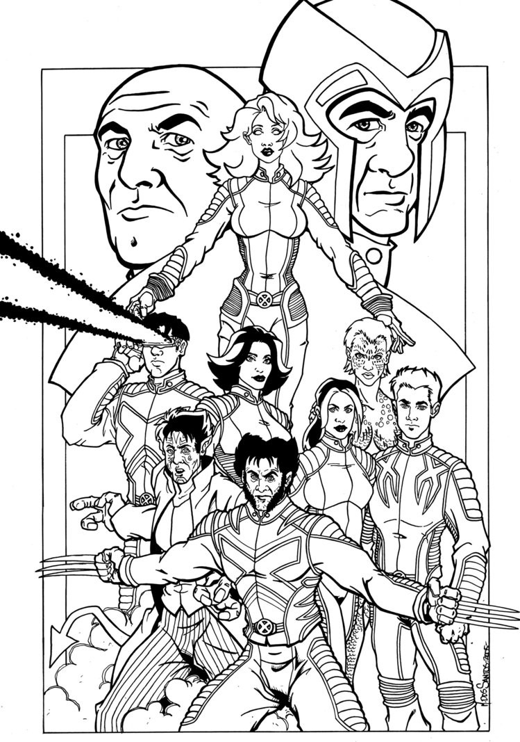 Printable Coloring Book X Men 7