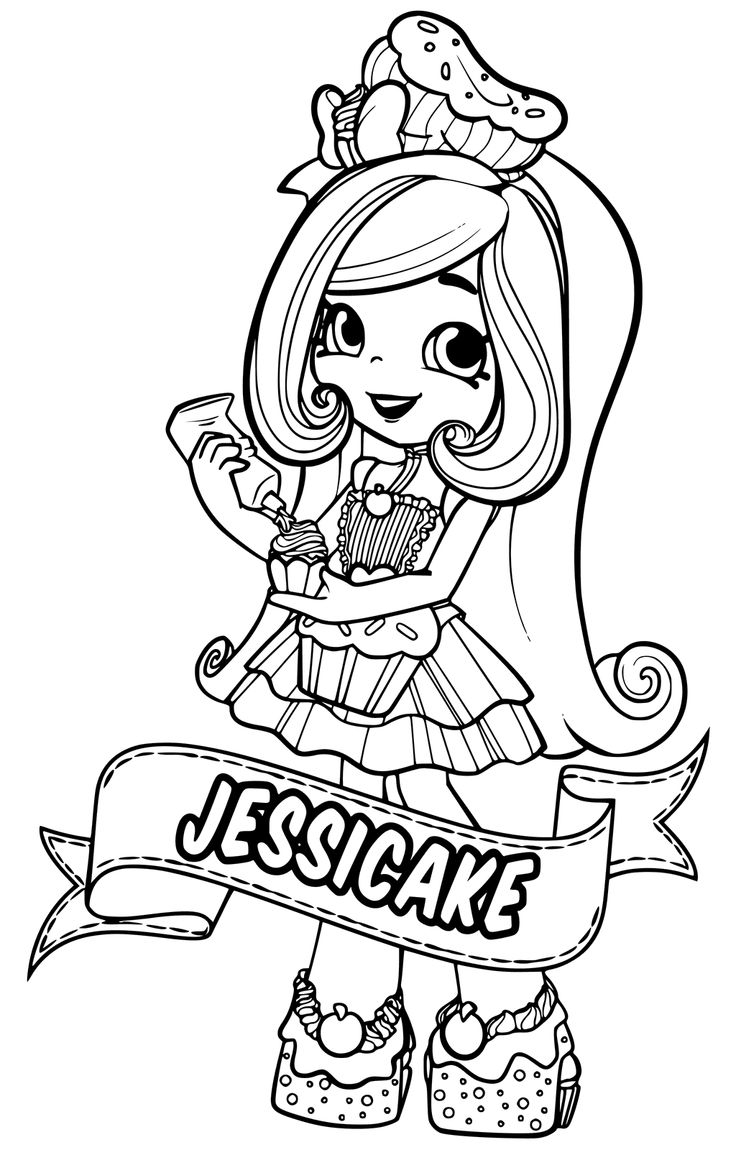 Printable Shopkins Shoppies Coloring Page Printable