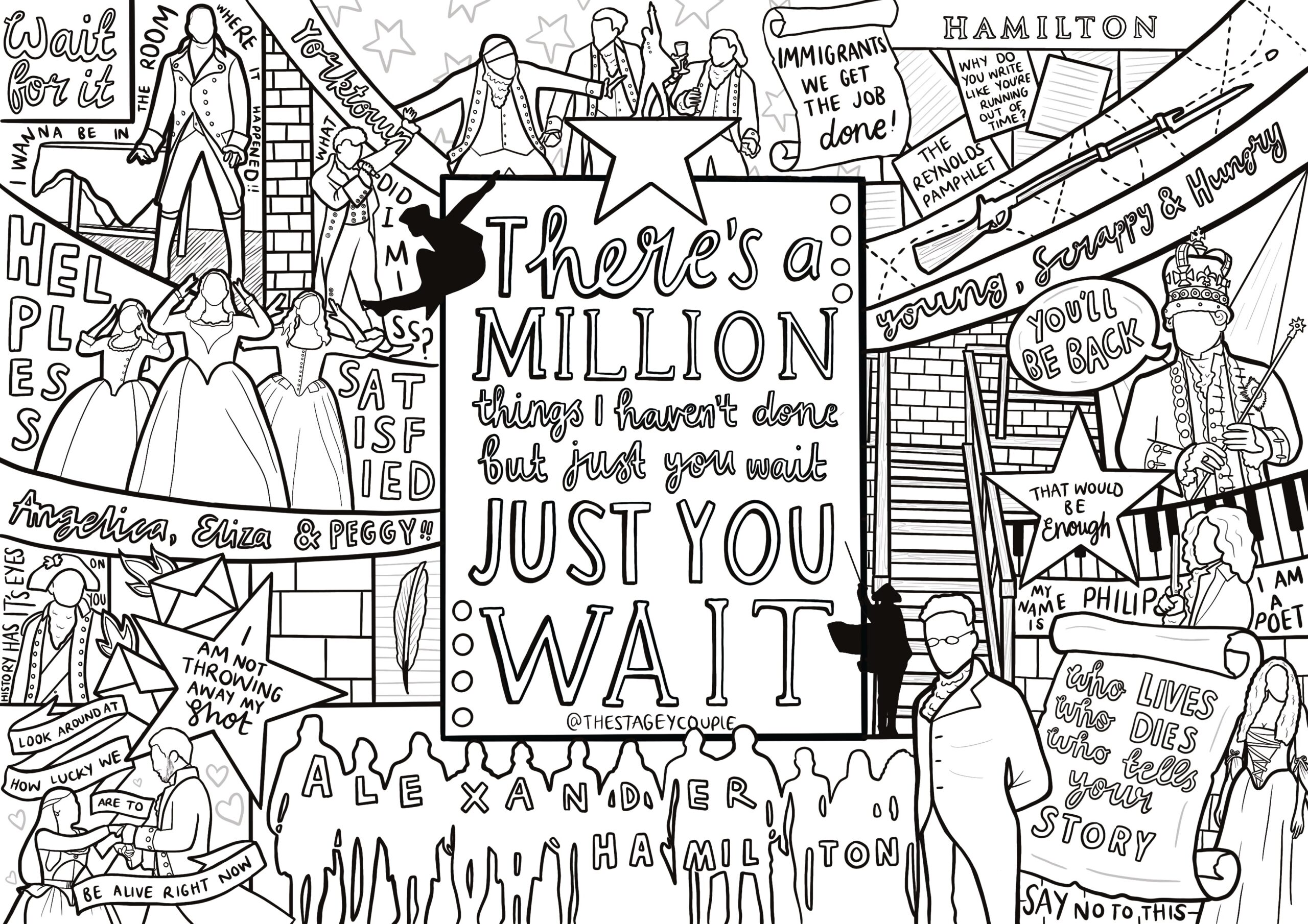 Hamilton Coloring Page Printable