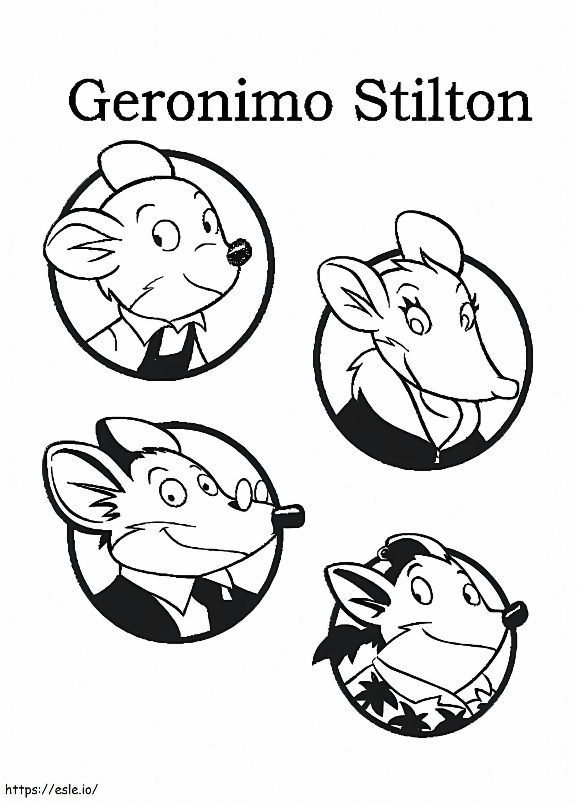 Printable Geronimo Stilton Coloring Page